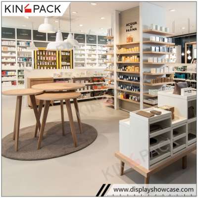 Wholesale professional manufacture cosmetic display showcase make up display furniture