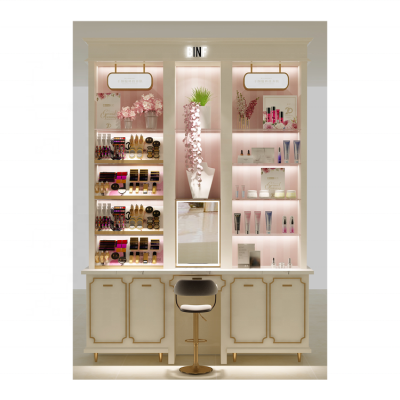 Attractive makeup display shelf Customized makeup display rack Makeup display