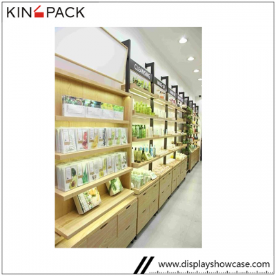 FC factory wholesale OEM/ODM wooden cosmetic display showcase